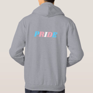 Trans Pride Transgender Flag Colours Typography Hoodie