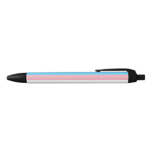 Trans Pride (Transgender Pride) Flag Black Ink Pen