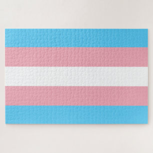 Trans Pride (Transgender Pride) Flag Jigsaw Puzzle