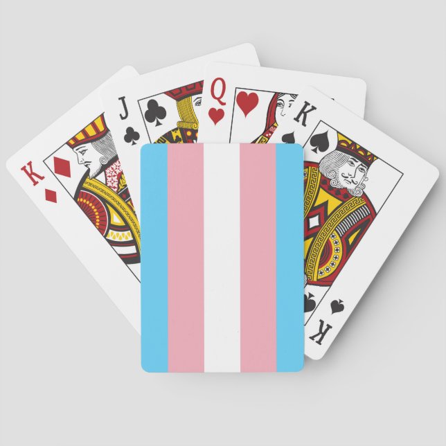 Trans Pride (Transgender Pride) Flag Playing Cards (Back)