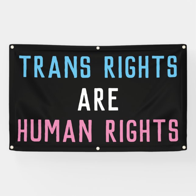 Trans Rights are Human Rights Banner (Horizontal)