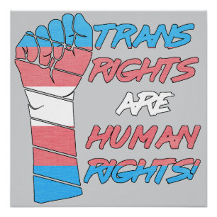 Trans Rights Are Human Rights Poster