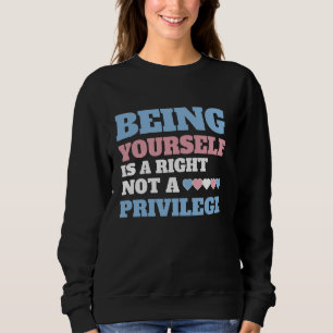 Trans Rights Are Human Rights Support 1 Sweatshirt
