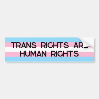 Trans Rights are Human Rights | Trans Flag Bumper Sticker