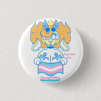 Trans Rights Badge 1 Inch Round Button