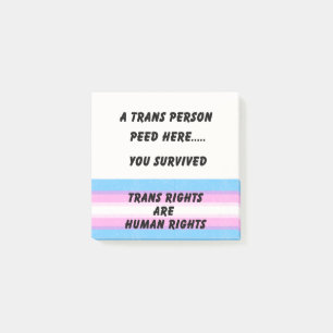 TRANS RIGHTS POST-IT NOTES