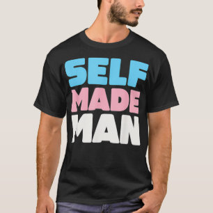Trans Self Made Man FTM Transgender Flag Support L T-Shirt