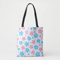 Trans Transgender Pride Flag Flowers Doodle Pastel