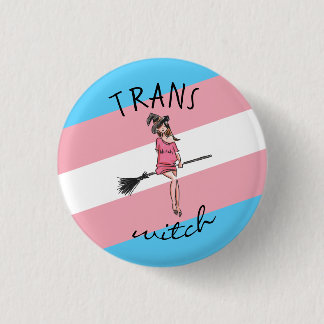 TRANS WITCH  1 INCH ROUND BUTTON