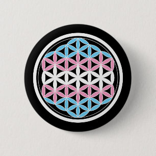 tranSacred geometry 2 Inch Round Button