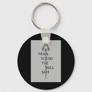 Transcend The Bull Sht Yoga Camping Wear Keychain