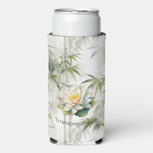 Transcendence Lotus Bamboo Serenity Buddhism Seltzer Can Cooler