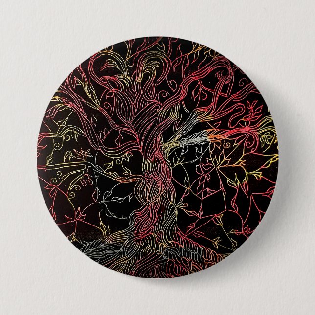 Transcending Ancestral Tree 3 Inch Round Button (Front)