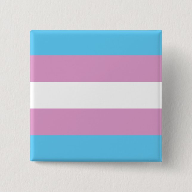 Transexual Pride 2 Inch Square Button (Front)