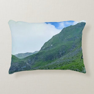 Transfagarasan Alpine Slope – Romania Photography Accent Pillow