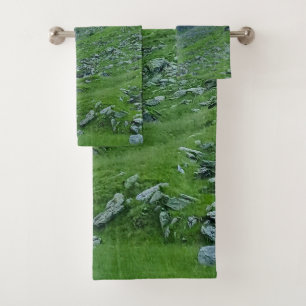 Transfagarasan Alpine Slope – Romania Photography Bath Towel Set