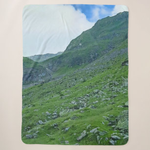 Transfagarasan Alpine Slope – Romania Photography Sherpa Blanket