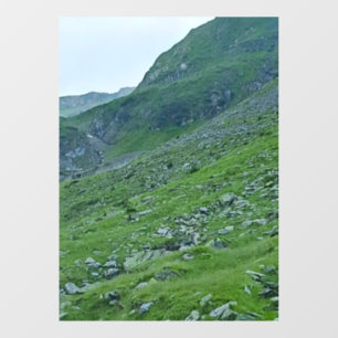 Transfagarasan Alpine Slope – Romania Photography Window Cling