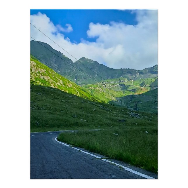 Transfagarasan Alpine View – Romania Mountain Art Poster (Front)