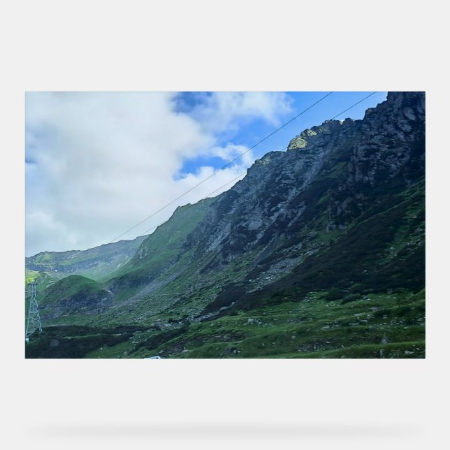 Transfagarasan Mountain Road - Romania Acrylic Sign (Front)