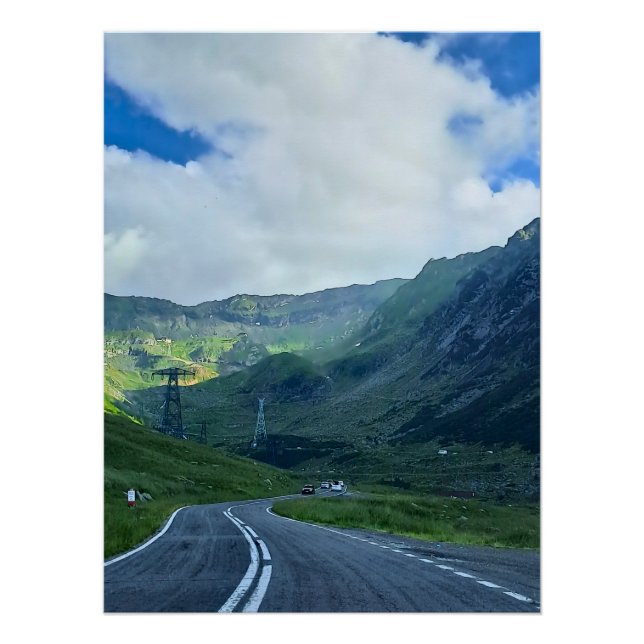 Transfagarasan Road – Carpathian Mountain Print (Front)