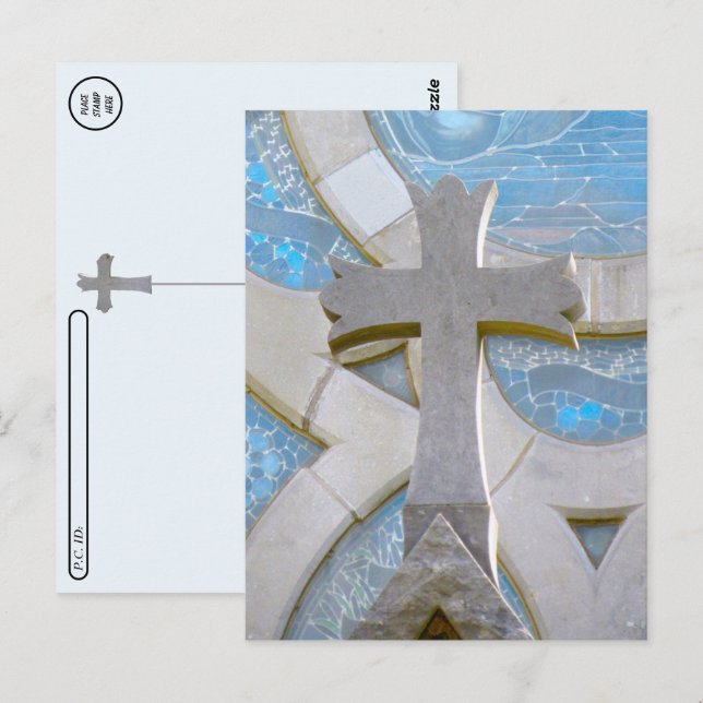 Transfert postal - Carte postale Christian Cross (Devant / Derrière)