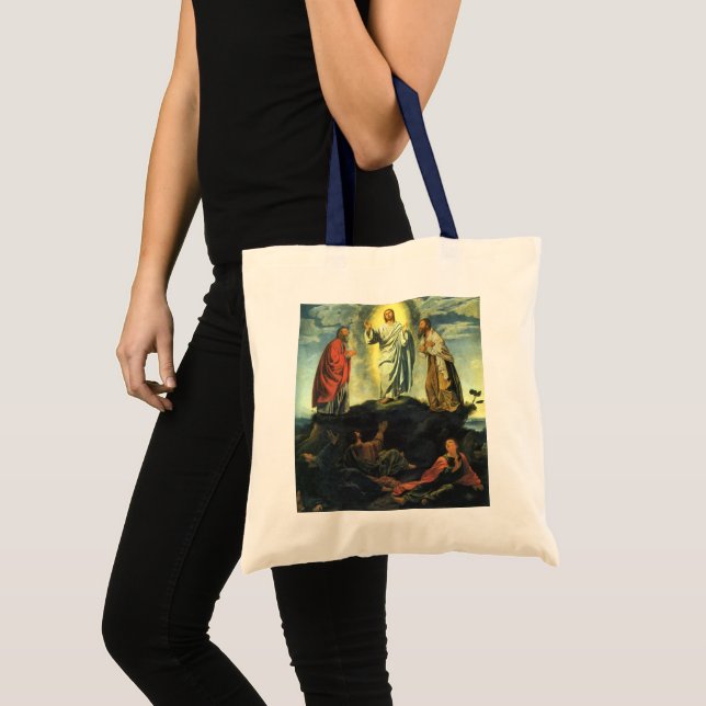 Transfiguration by Giovanni Girolamo Savoldo Tote Bag (Front (Product))
