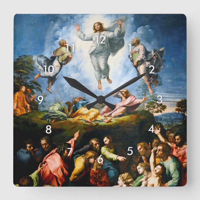 Transfiguration, Carré Raphael Horloge murale (Recto)