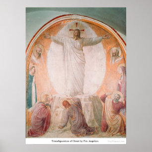 Transfiguration of Christ by Fra Angelico Poster