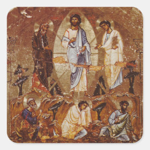 Transfiguration of Christ Orthodox Christian Icon Square Sticker