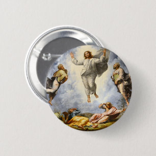 Transfiguration of Christ - Raphaello Sanzio 1520 2 Inch Round Button