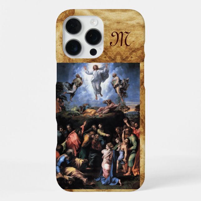 TRANSFIGURATION OF JESUS monogram iPhone Case (Back)