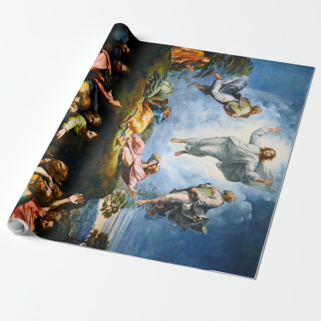 Transfiguration, Raphael Wrapping Paper (Unrolled)