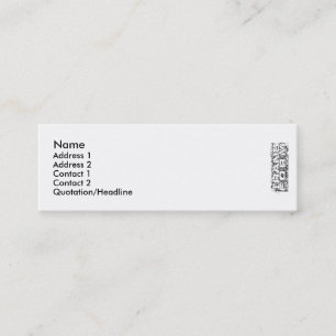 Transform Mini Business Card