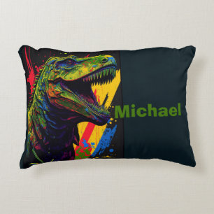 Transform Your Child's Space with Our T-Rex Accent Pillow