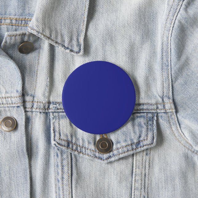 Transform Your Space with a Stunning Blue Wall 3 Inch Round Button (In Situ)