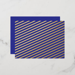 Transform Your Space with a Stylish Blue Foil Holiday Postcard