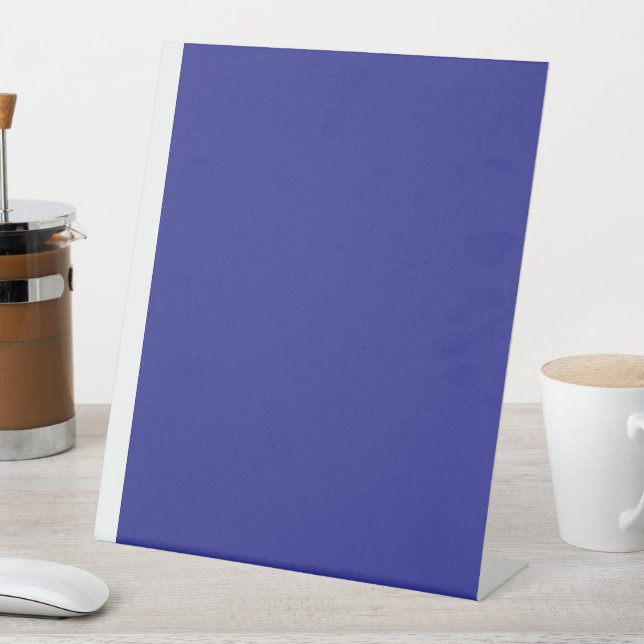 Transform Your Space with a Stylish Blue  Pedestal Sign (In SItu)
