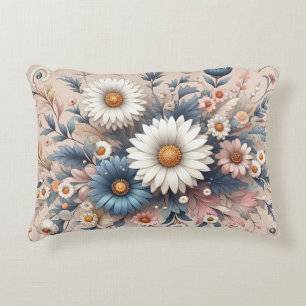 Transform Your Space with Elegant Daisy Floral Accent Pillow