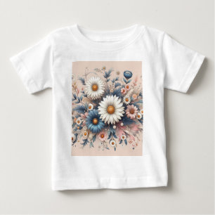 Transform Your Space with Elegant Daisy Floral Baby T-Shirt