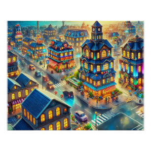 🏙️ Transform Your Space with the Charm Urban Life Poster