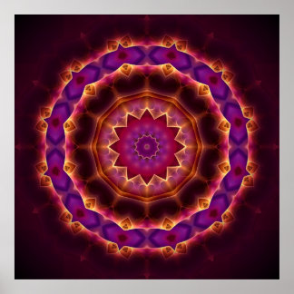 Transformational Mandala Poster