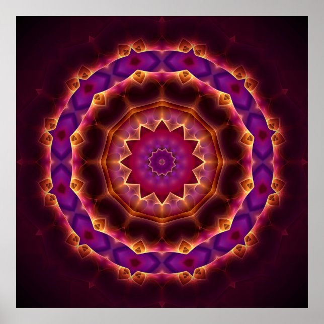Transformational Mandala Poster (Front)