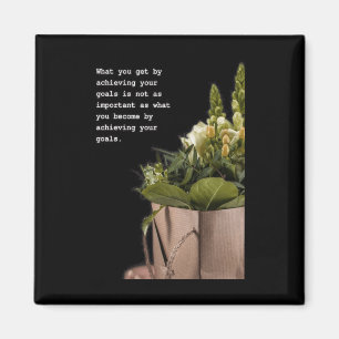 Transformative Journey Inspirational Quote Art  Magnet