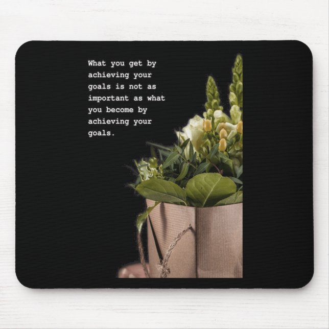Transformative Journey Inspirational Quote Art  Mouse Pad (Front)