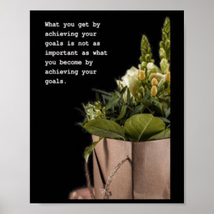 Transformative Journey Inspirational Quote Art Poster