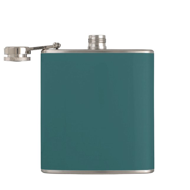 Transformative Teal  Hip Flask (Opened)