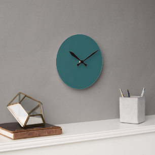 Transformative Teal  Round Clock