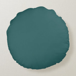 Transformative Teal Round Pillow