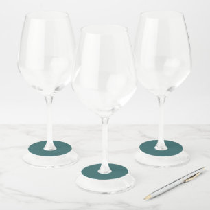 Transformative Teal  Wine Glass Tag